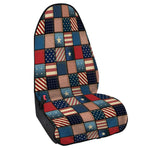 USA Denim Patchwork Pattern Print Waterproof Car Seat Cover