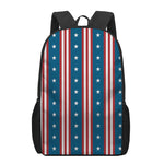 USA Independence Day Pattern Print 17 Inch Backpack
