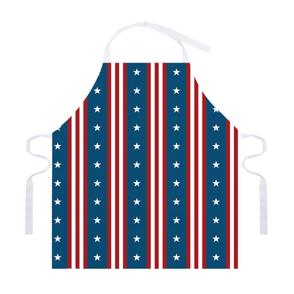 USA Independence Day Pattern Print Adjustable Apron