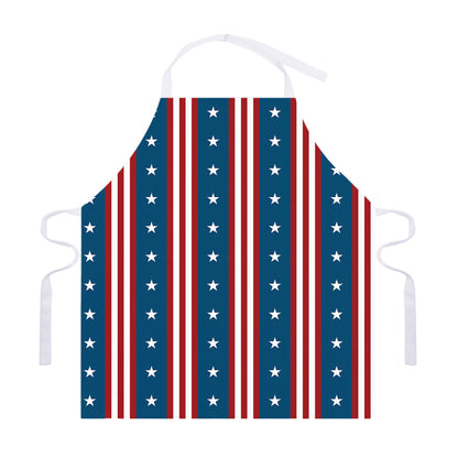 USA Independence Day Pattern Print Adjustable Apron