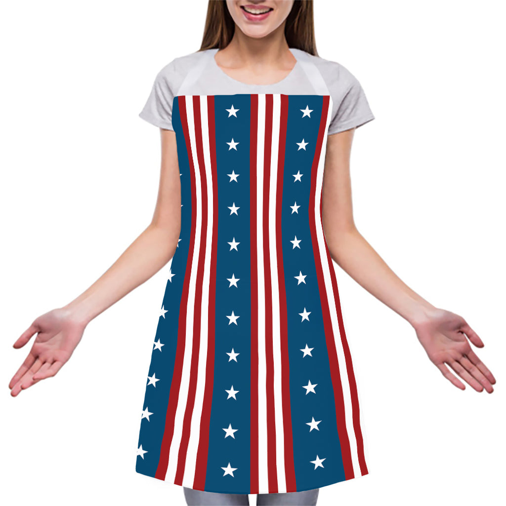 USA Independence Day Pattern Print Adjustable Apron