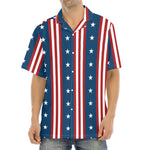 USA Independence Day Pattern Print Aloha Shirt