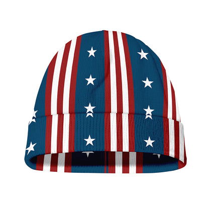 USA Independence Day Pattern Print Beanie
