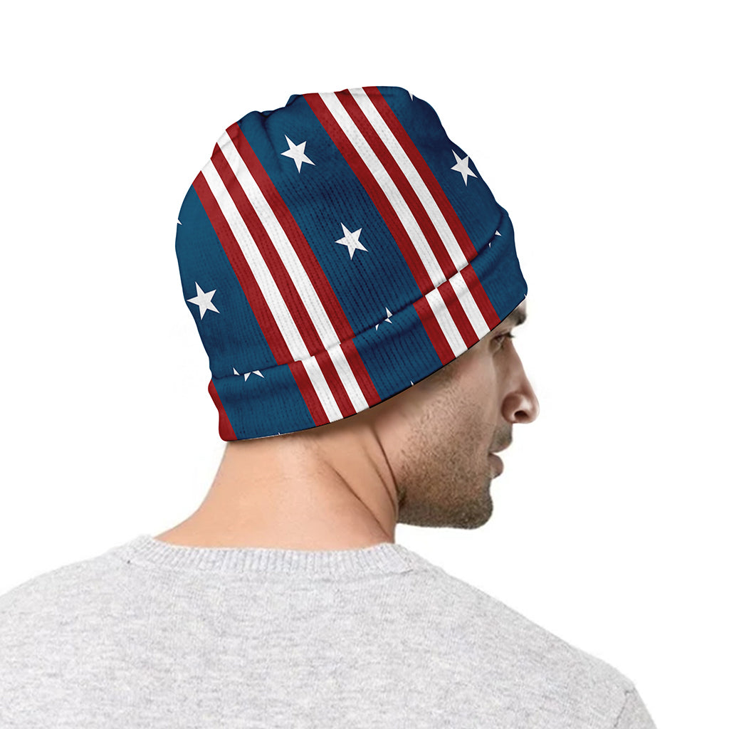 USA Independence Day Pattern Print Beanie