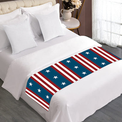 USA Independence Day Pattern Print Bed Runner