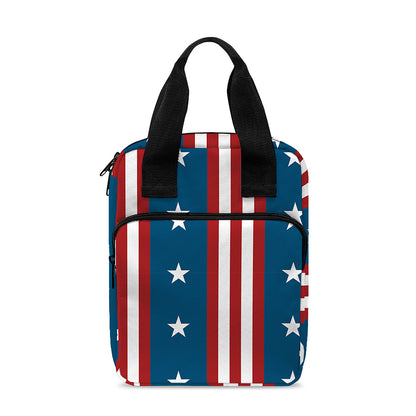 USA Independence Day Pattern Print Bible Tote Bag