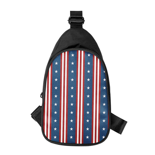 USA Independence Day Pattern Print Chest Bag