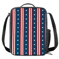 USA Independence Day Pattern Print Crossbody Lunch Bag