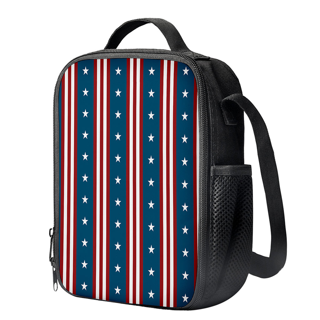 USA Independence Day Pattern Print Crossbody Lunch Bag