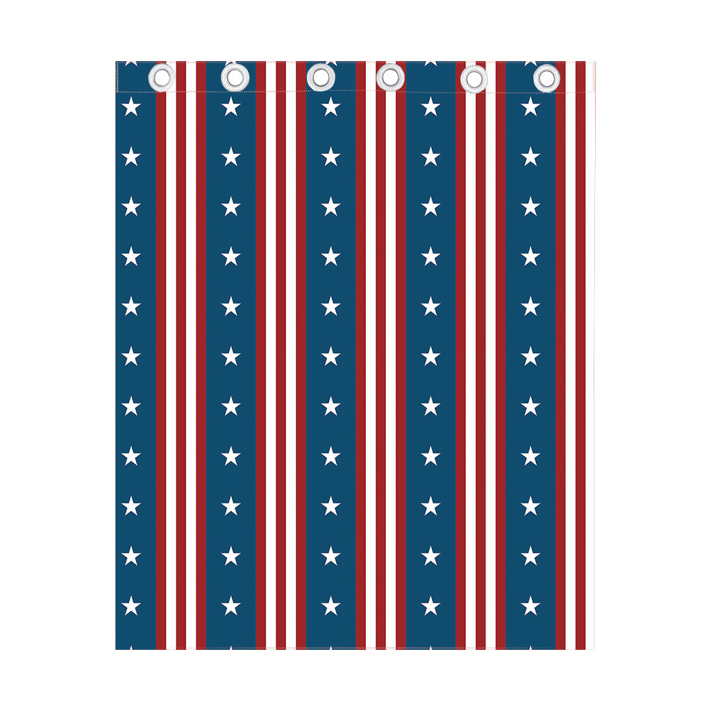 USA Independence Day Pattern Print Curtain