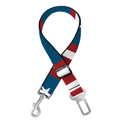 USA Independence Day Pattern Print Dog Seat Belt
