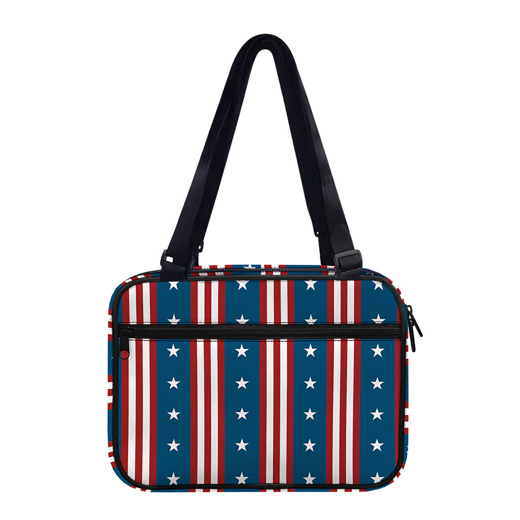 USA Independence Day Pattern Print Double Strap Bible Bag