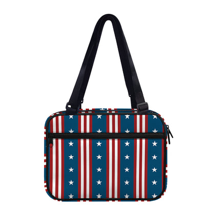 USA Independence Day Pattern Print Double Strap Bible Bag