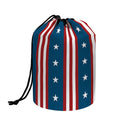 USA Independence Day Pattern Print Drawstring Makeup Bag