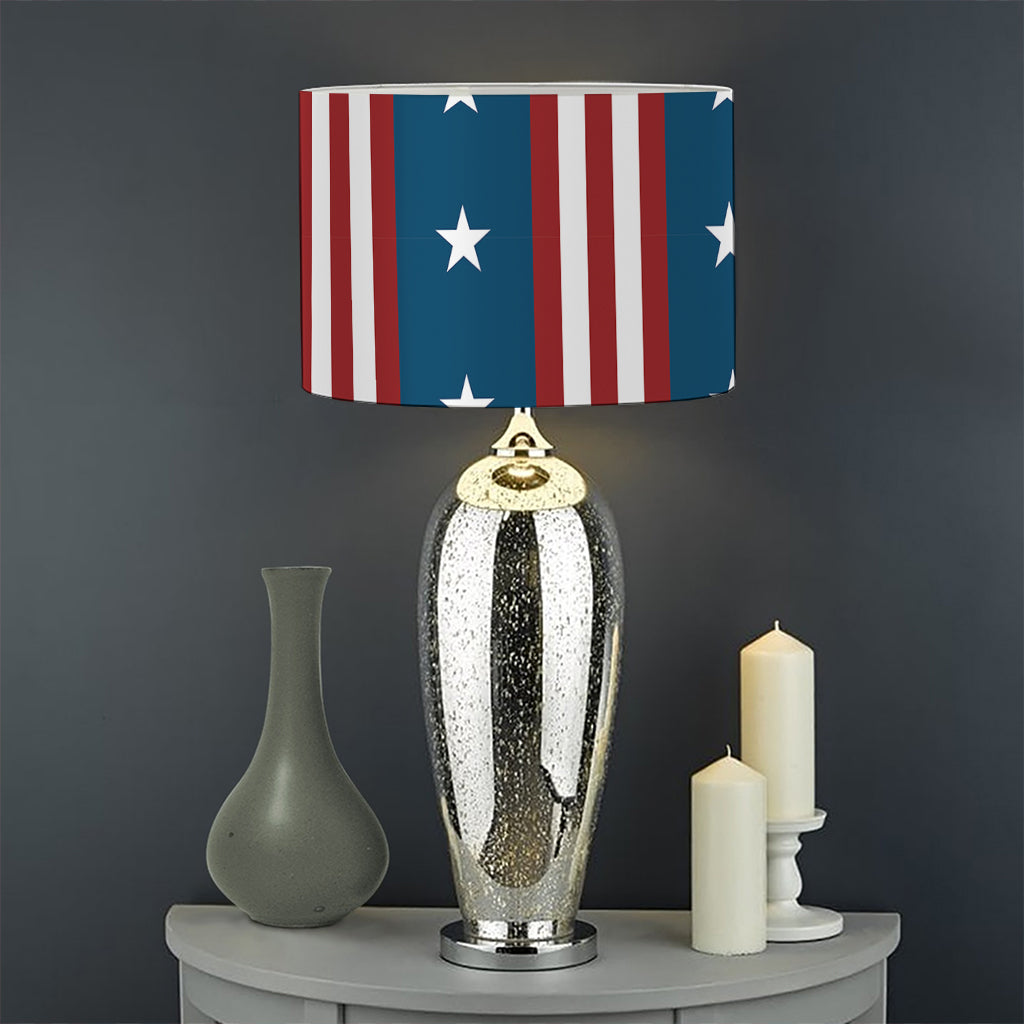 USA Independence Day Pattern Print Drum Lamp Shade