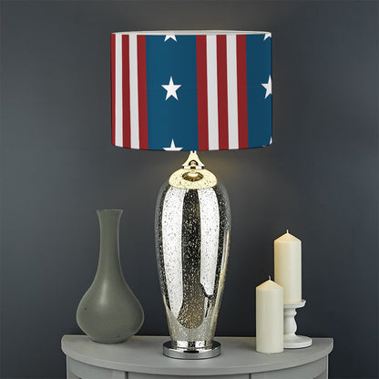 USA Independence Day Pattern Print Drum Lamp Shade