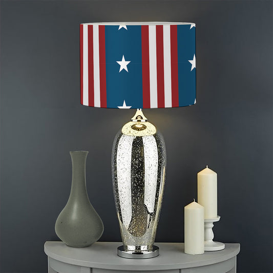 USA Independence Day Pattern Print Drum Lamp Shade