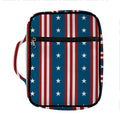 USA Independence Day Pattern Print Front Pocket Bible Bag