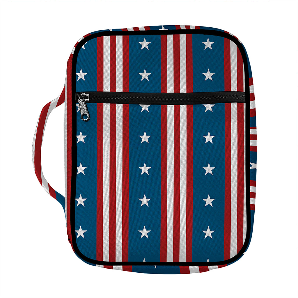 USA Independence Day Pattern Print Front Pocket Bible Bag