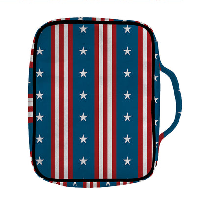 USA Independence Day Pattern Print Front Pocket Bible Bag