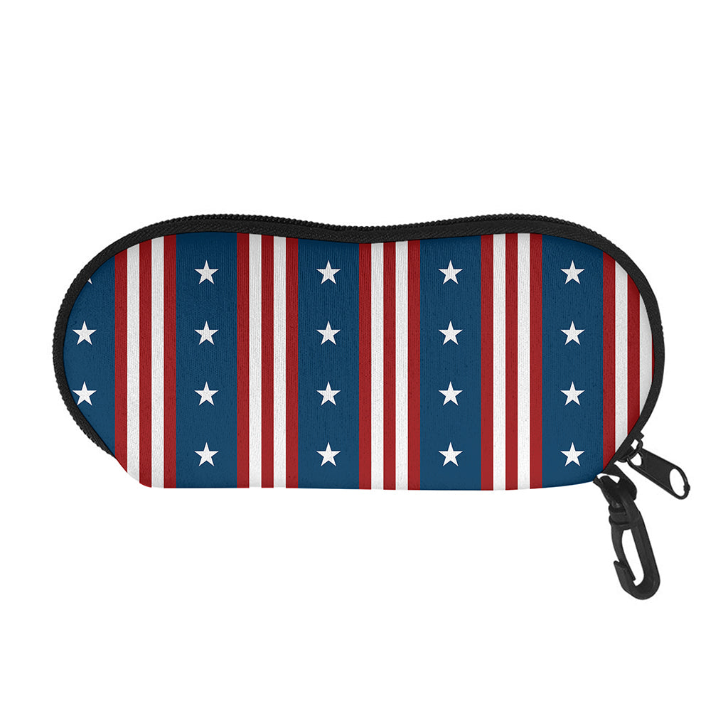USA Independence Day Pattern Print Glasses Case