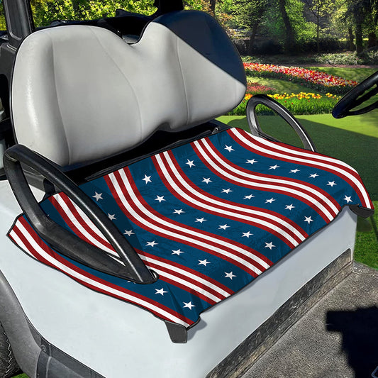 USA Independence Day Pattern Print Golf Cart Seat Cover