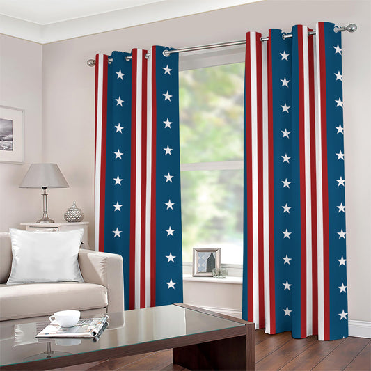 USA Independence Day Pattern Print Grommet Curtains