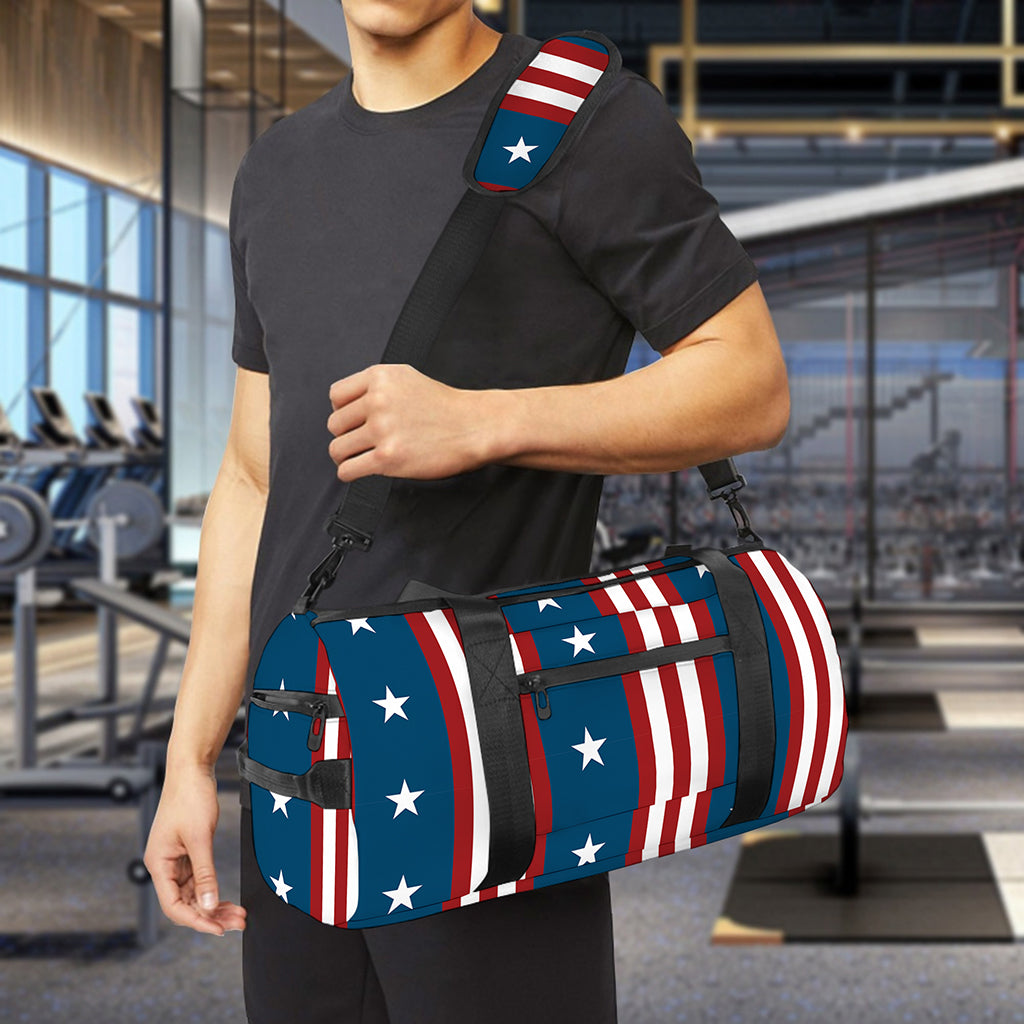 USA Independence Day Pattern Print Gym Bag