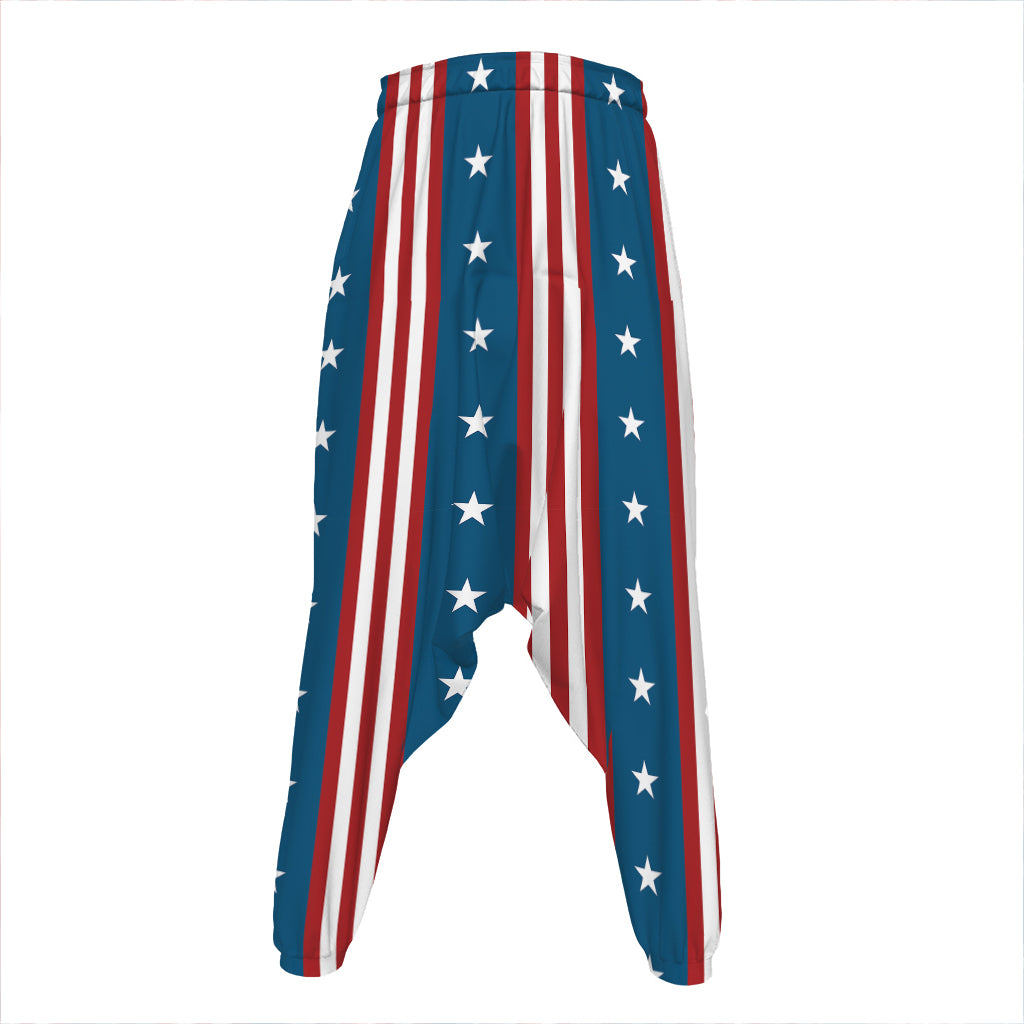 USA Independence Day Pattern Print Hammer Pants