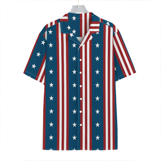 USA Independence Day Pattern Print Hawaiian Shirt