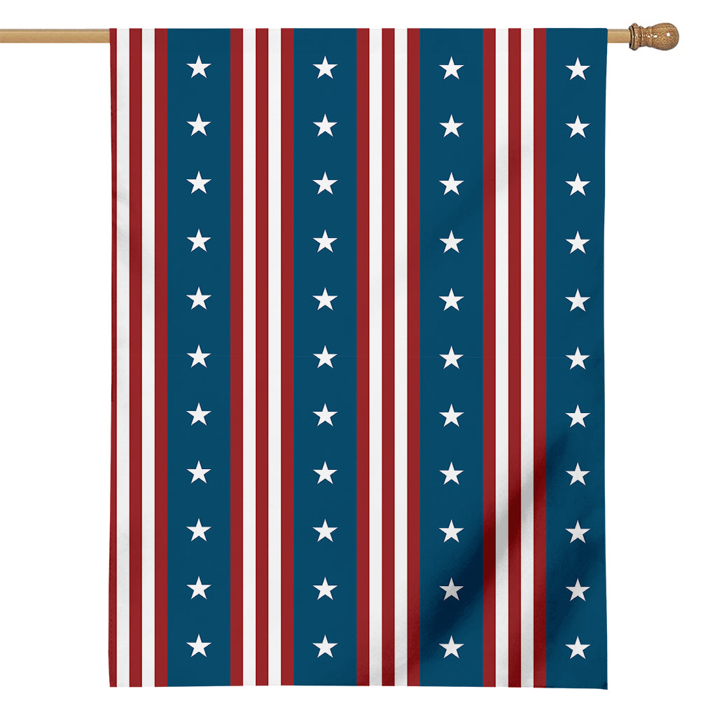 USA Independence Day Pattern Print House Flag