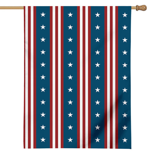 USA Independence Day Pattern Print House Flag