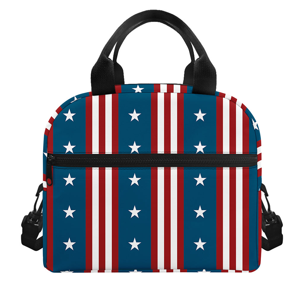 USA Independence Day Pattern Print Insulated Lunch Bag