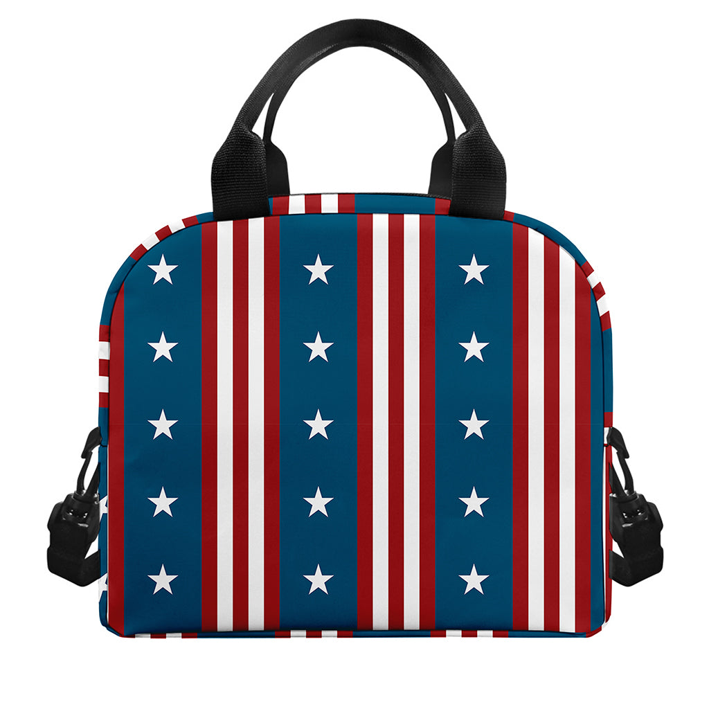USA Independence Day Pattern Print Insulated Lunch Bag