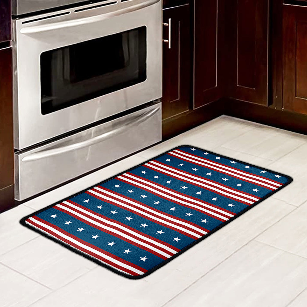 USA Independence Day Pattern Print Kitchen Mat