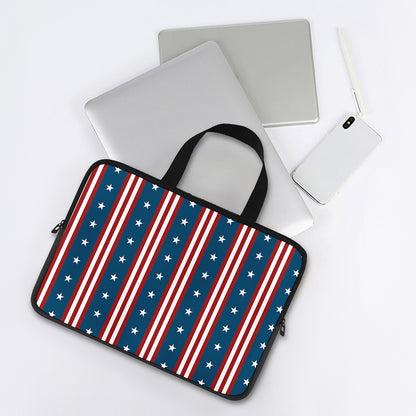 USA Independence Day Pattern Print Laptop Sleeve With Handle