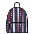 USA Independence Day Pattern Print Leather Backpack