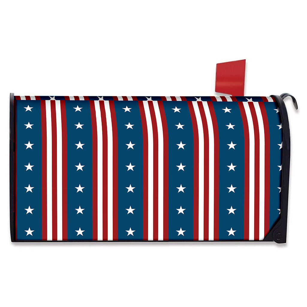 USA Independence Day Pattern Print Mailbox Cover