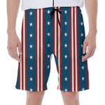 USA Independence Day Pattern Print Men's Beach Shorts