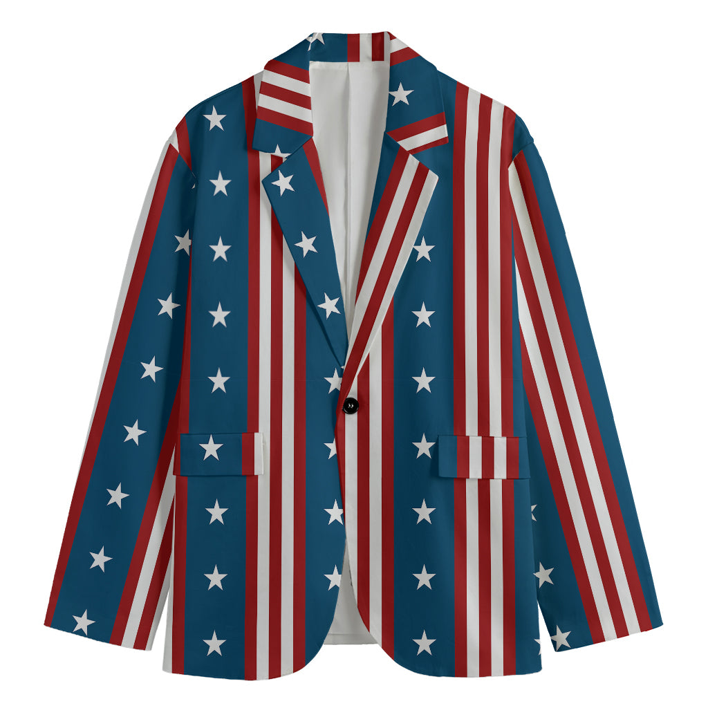 USA Independence Day Pattern Print Men's Blazer