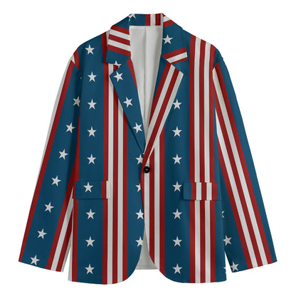USA Independence Day Pattern Print Men's Blazer