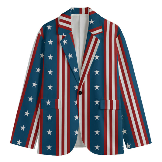 USA Independence Day Pattern Print Men's Blazer