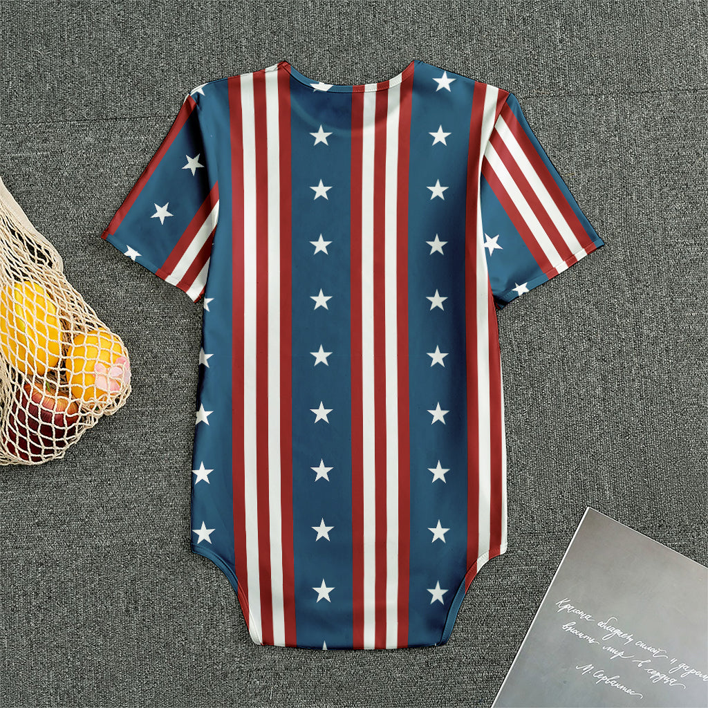 USA Independence Day Pattern Print Men's Bodysuit