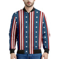 USA Independence Day Pattern Print Men's Bomber Jacket