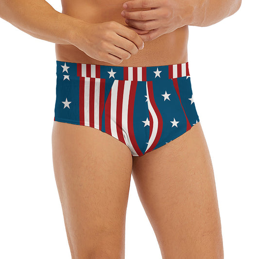 USA Independence Day Pattern Print Men's Briefs