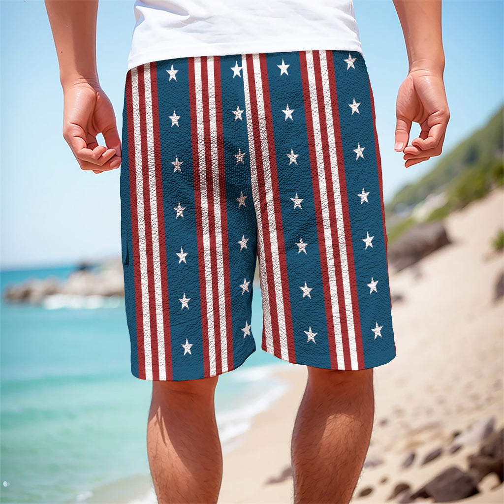 USA Independence Day Pattern Print Men's Cargo Shorts