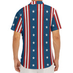 USA Independence Day Pattern Print Men's Deep V-Neck Shirt