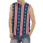 USA Independence Day Pattern Print Men's Fitness Tank Top