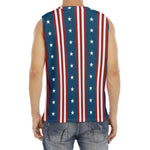USA Independence Day Pattern Print Men's Fitness Tank Top