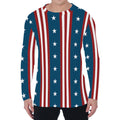 USA Independence Day Pattern Print Men's Long Sleeve T-Shirt